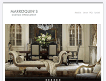 Tablet Screenshot of marroquinsupholstery.com